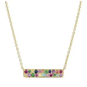 Multi-Color Staple Necklace
