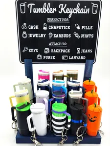 Tumbler Keychain, Stocking Stuffer, Holiday Gift, Lip Balm Holder, Ornament, Stash Container