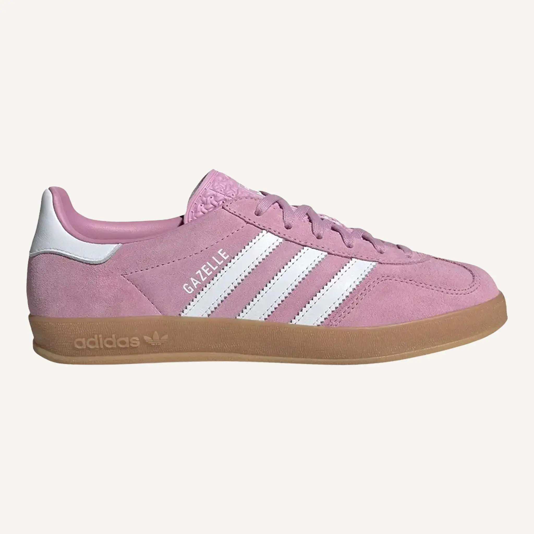 Adidas Women's Gazelle Indoor Suede Casual Sneaker, Retro Athletic Fashion Sneakers with Classic Stripes and Gum Sole, Slim Profile