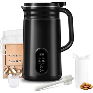 6 in 1 Nut Milk Maker Machine, 20 oz(600ml) Homemade Almond, Soy, Oat, -Based and Non-Dairy Beverages, Almond Miilk Makerr, Delay Start/Boil Water/Keep Warm, Soy Milk Machine, Nut Milk Bag