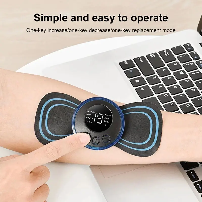 Smart Electric Neck Massager, Portable Muscle Relaxer, Neck Shoulder Relaxer, Cervical Massage Patch, Yhk840 Model, Lithium Battery, 3.7v/1a Power Consumption
