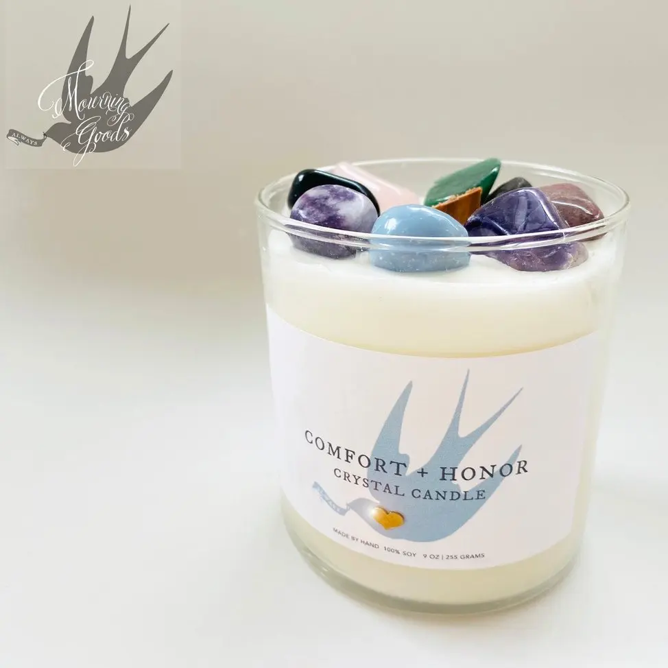 Crystal Comfort & Honor Candle by Mourning Goods