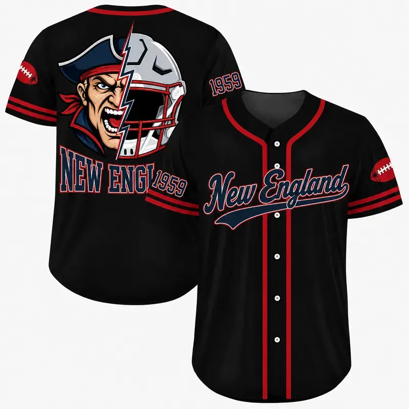 Black Orange Navy Baseball Jersey Shirt, Football Inspired Fan Wear, Trendy Everyday Clothing