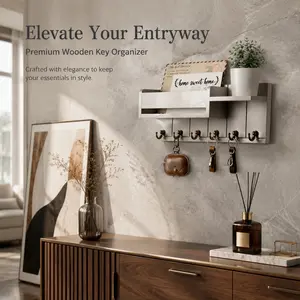 Wall-Mounted Envelope Rack, Bedroom Study Key Holder, Solid Wood Wall Organizer, High Repurchase Rate, over 200 Purchases