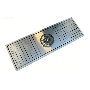 Gunmetal Black Sink-Mounted Glass Rinser - 304 Stainless Steel with Drip Tray for Quick Rinsing in Coffee Shops & Bars