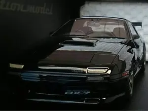 1/18 ignition model Mazda Savannah RX-7 FC3S Volk Racing wheel TE37s Black Color Resin Car Model