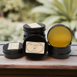 Open Air Chest Rub - Herbal Chest Rub with Mullein Yarrow Elderflower & Tea Tree Essential Oil for Congestion Relief Healthcare Therapeutic