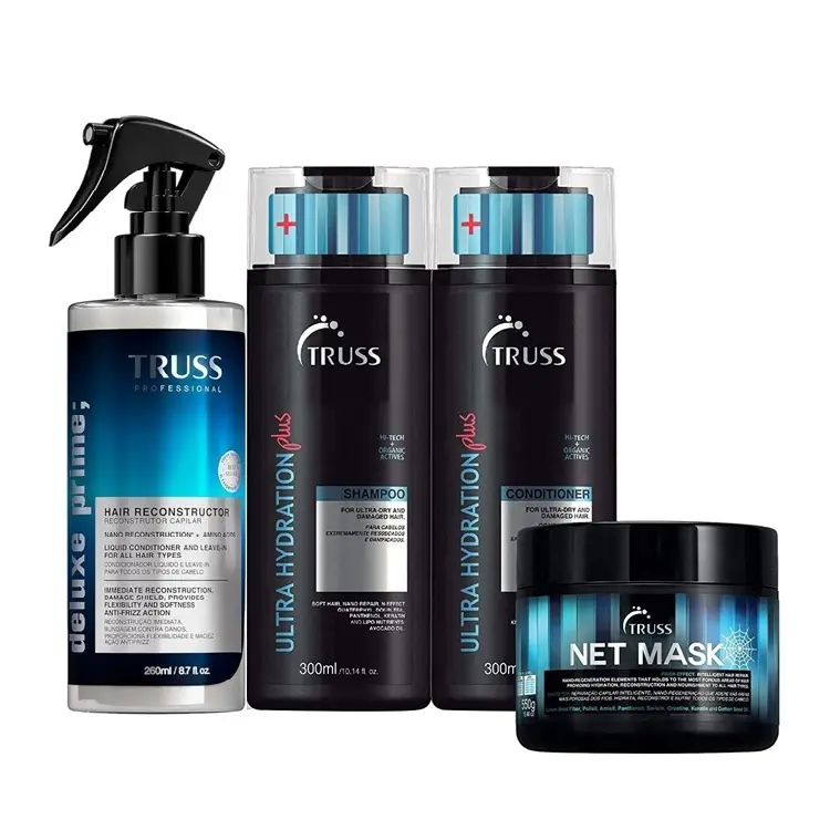 TRUSS Deluxe Prime with Ultra Hydration Plus Shampoo & Conditioner & Net Mask