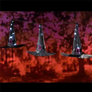 LED Lights Witch Hat, 3 Piece