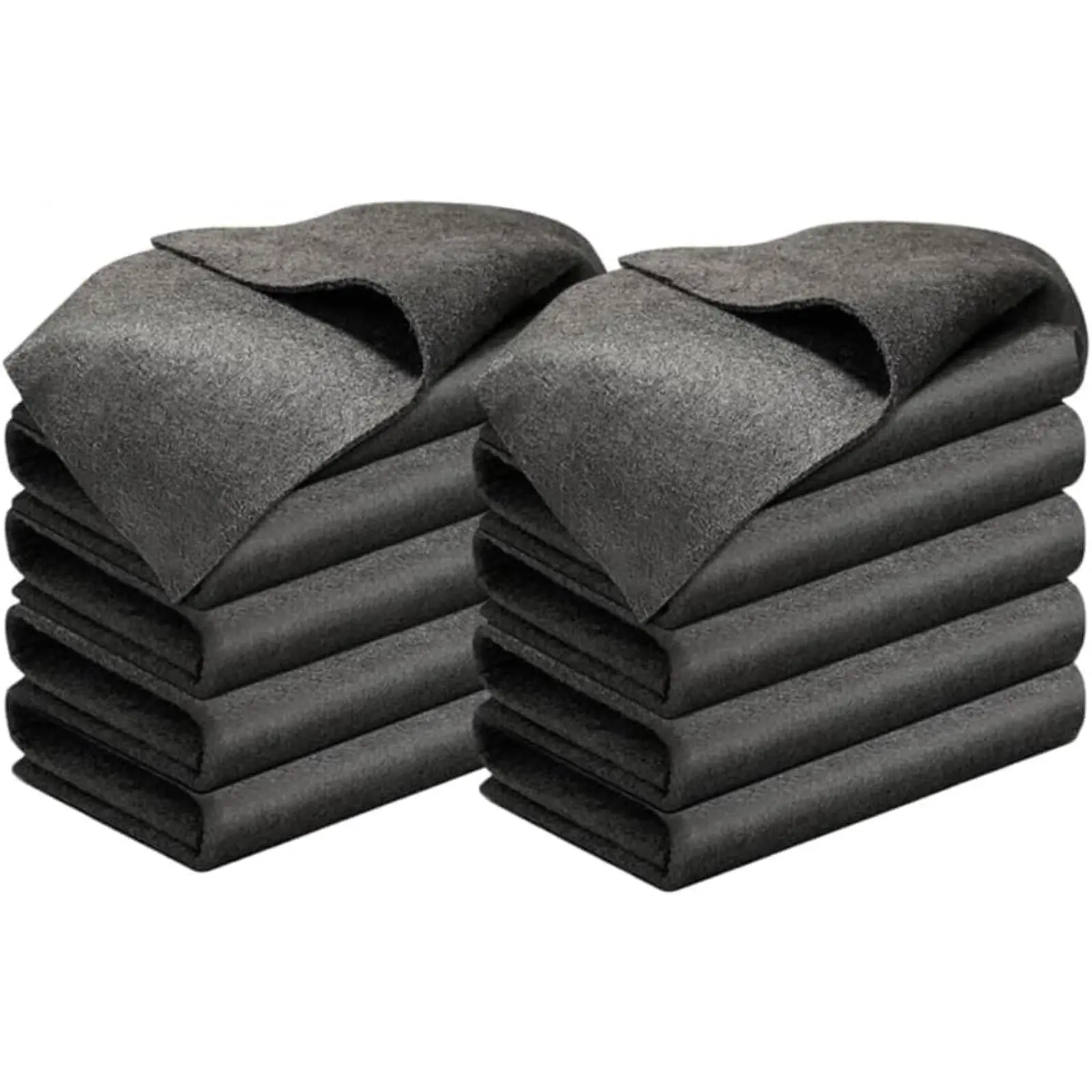10 Pack Thickened Magic Cleaning Cloths, Streak-Free Reusable Microfiber Rags for Windows, Mirrors & Car Glass