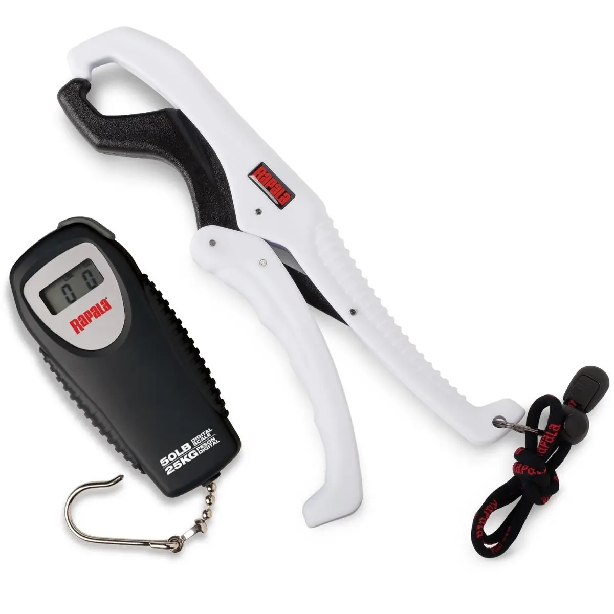 Rapala 4013913 Floating Gripper Scale Combo, Fishing Industrial Hand Tool Scale with 1 lbs Capacity, 9V Battery, Batteries Included, 400 Hours of Run Time