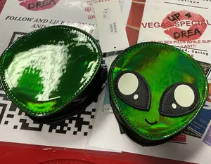 Alien Face Wristlet Purse
