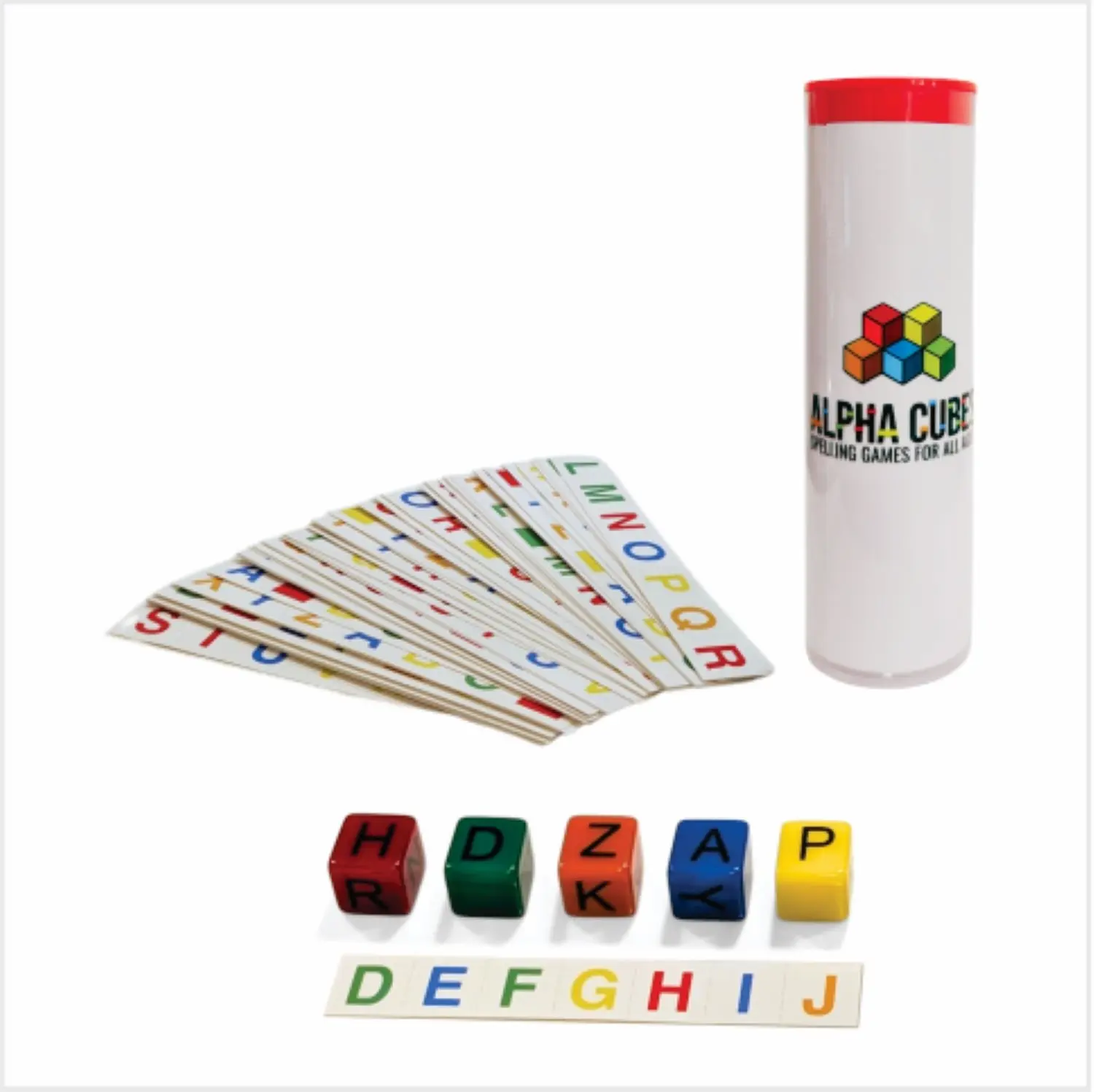 DR. ORGANIZER Alpha Cubes - A Spelling Game For All Ages