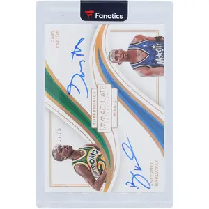 Gary Payton and Anfernee Hardaway Autographed 2022-23 Panini Immaculate Collection Dual Autograph #DA-GAA #11/25 Card - Fanatics Authentic Certified