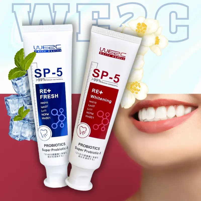 WE2C Whitening toothpaste to clean teeth toothpaste easily remove plaque, a variety of flavors comprehensive cleaning to protect oral health