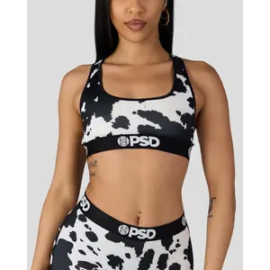 PSD Women's Cow Girl Racerback Sports Bra - Comfortable, Breathable, Ultra-light Fabric