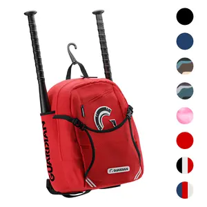 Guardian Baseball Rookie Youth Baseball Bat Bag - Boys or Girls (Red/Black)