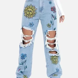 Flower power Jeans