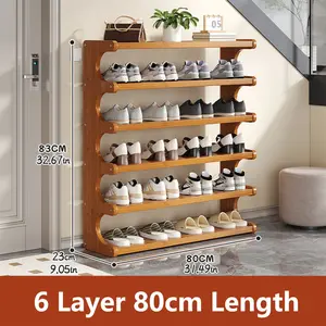 Multi-Layer Independent Shoe Storage Rack - Easy Assembly and Modern Look