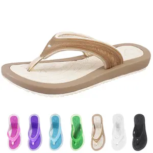 /Gold Pigeon/ BREEZE Ultra-Light Cushion Women Flip-Flops (Waterproof, Lightweight, Slip-Resistant, Comfort, Flexible) Footwear Summer