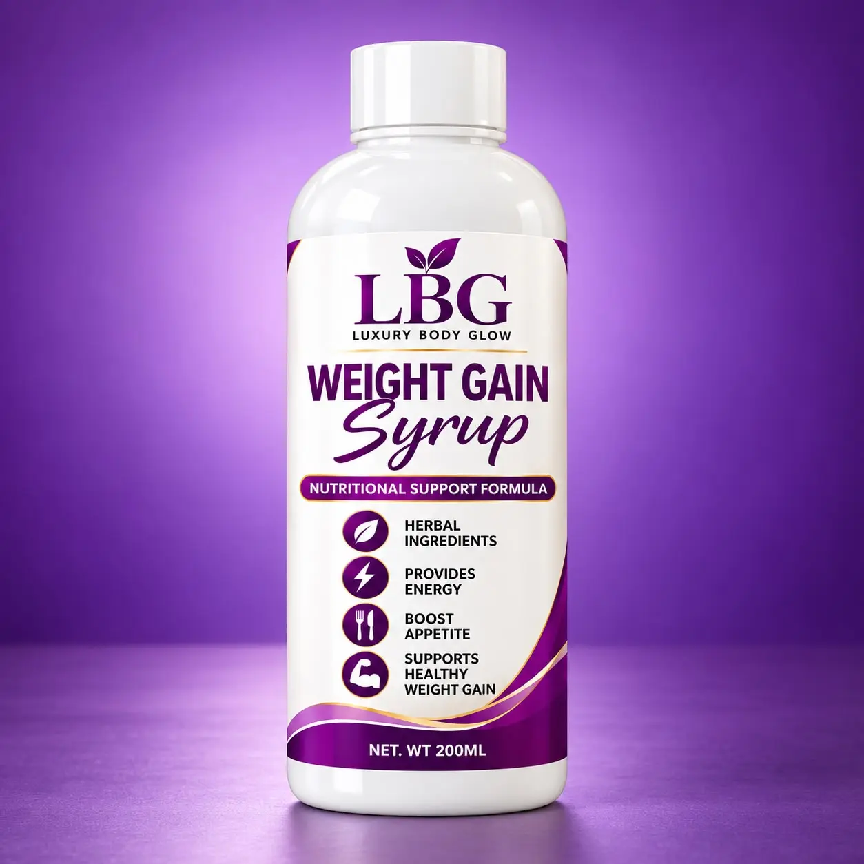 LBG Weight Gain Syrup, Sweet Beverage Concentrate