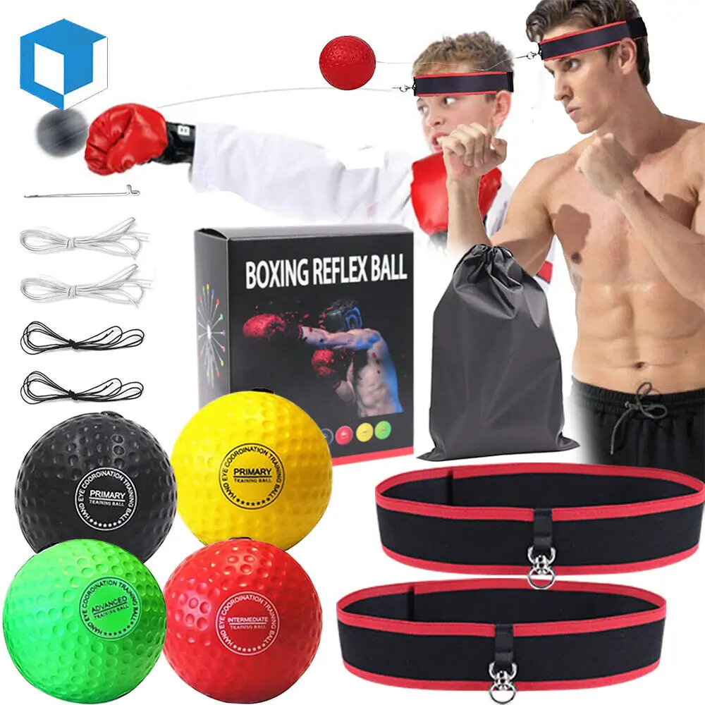 Boxing Reflex Ball Headband Set for Adults & Kids Fight Speed Training Equipment Does not apply