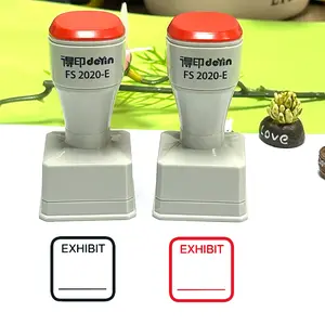 Exhibition Display Stamp, Reusable Inkless Exhibition Item Marking Seal, Automatic Stamping, Simplifies Tasks, Two Imprints Available