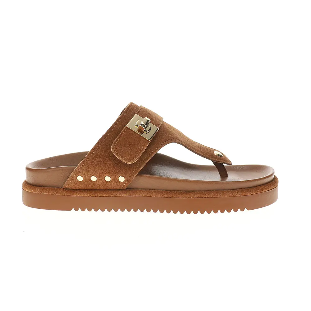 Steve Madden Womens Thona T-Strap Casual Sandals Casual - Brown