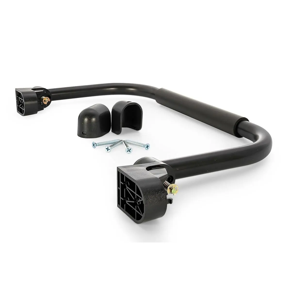 Camco C1W-42197 Short Fold-Away Grab Handle - Black, Automotive Interior Hold Grab Bar