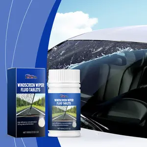 Car Windshield Cleaning Effervescent Tablets, Stain & Oil Film Remover, Automotive Window Screenwash for Clear Visibility
