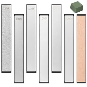 Sharpening Stones Kit Portable Knife Sharpener Fixed Angle Kit Stable Knife Sharpener Versatile Honing Whetstone High Efficient Sharpener Plate Honing Whetstone for Kitchens