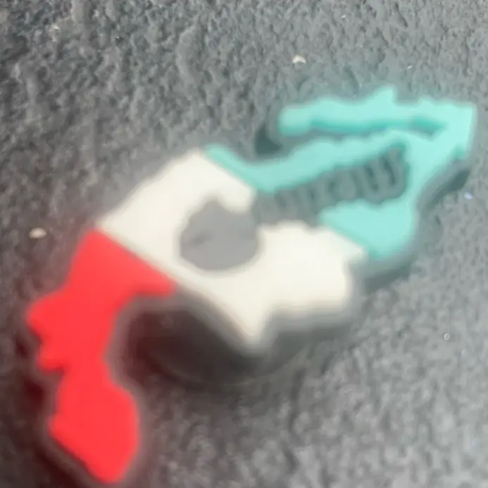 Mexico Jiblet Shoe Charm - Colorful Map Design for Stylish Footwear Accessories