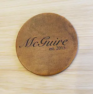 Custom Leather Coasters| Groomsmen gift| Personalized Christmas Gifts| Custom Birthday Gift| Teacher Gift| Graduation Gift| Birthday Gift