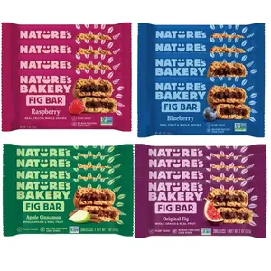 Nature’s Bakery Fig Bars Variety Pack, 20 Count – Apple Cinnamon, Original Fig, Blueberry & Raspberry – Soft-Baked Snack Bars for On-the-Go