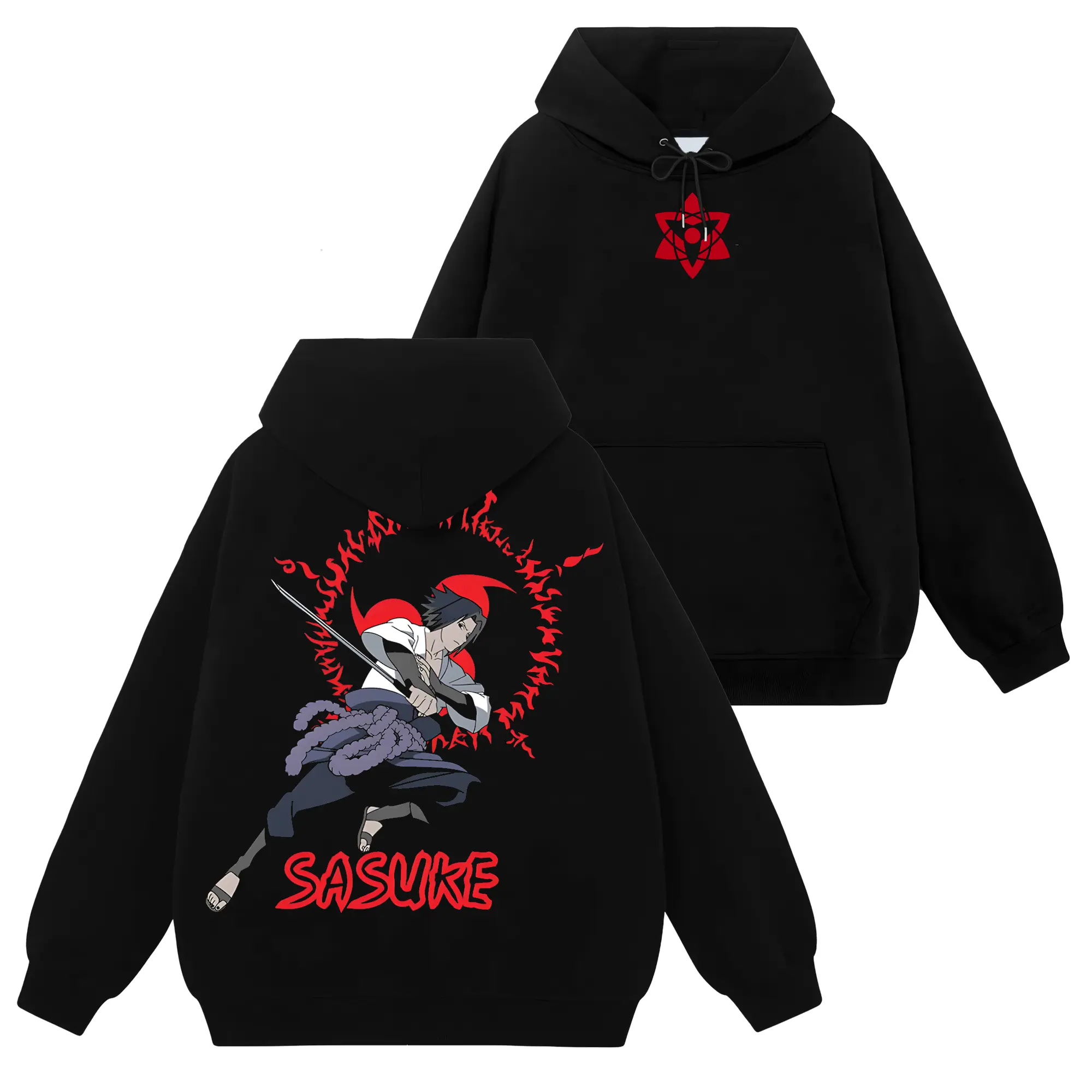 [Uchiha Fashion] Limited Sasuke Uchiha Sharingan - Naruto Shippuden #106 Hoodie T-Shirt Sweatshirt, Retro Vintage Unisex Graphic 90s Cotton, Gift For Wibu, Anime Manga Y2K Streetwear