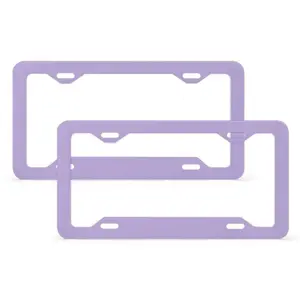 Pastel Purple License Plate Frame, Car Accessories for Women, Cute Car Decor, Gen Z Car Bumper, Gift for Her