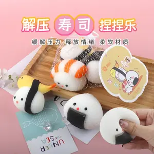 Creative Stress-Relief Toys: Realistic Sushi & Tofu Squeeze Balls – Fun Fidget Toys for Stress Relief