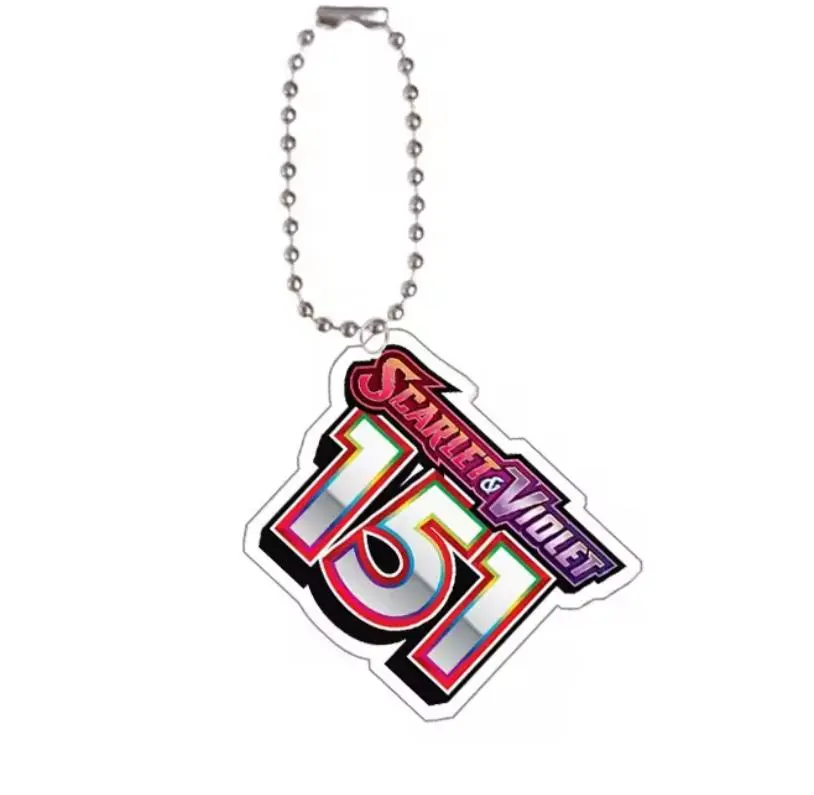 Scarlet & Violet Acrylic Keychain Binder Tags (EN) | Pokémon TCG Organizer Keychain Accessory Key Accessories