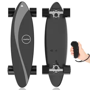 Maxfind MAX ONE Electric Skateboard with Remote, 15Mph Top Speed & 8Miles Range, 350W Electric Shortboard, Ideal for Adults and Teens, Beginner-Friendly Mini Electric Skateboard