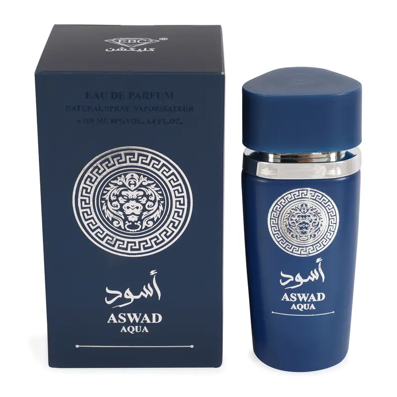 Aswad Aqua Blue Spray Perfume Eau de Parfum for Men 100ml/3.4fl.oz. - Men's Fragrance