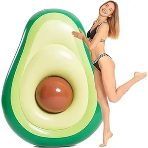 Avocado Inflatable Pool Float Tube Confetti Premium Swim Ring Heavy Duty Vinyl Flotation Pool Floats Toy for The Beach, Party, Vacation, UV Resistant - Pool Party