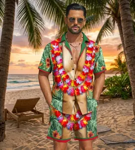 2026 Hot Men's Set Hawaiian Matching Set Summer Beach Funny Aloha Tropical Flowers Chicago Proud Hawaiian Shirt Sunset Venice Beach Men Come And Take It Texas Gun Lover FM Ocean Delighted: Rock Band Collection Mexico Proud Hawaiian Shirt