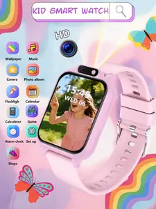 Kids Smart Watch with Camera, Flashlight, Mini Games, Pedometer, Calculator, Alarm Clock, Stopwatch, Calendar and Timer, Educational Touchscreen Watch Toy for Boys and Girls
