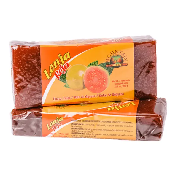 Mountain Delight Dulce de Guayaba Lonja Roja – 17.6 oz (500g) – Traditional Colombian Guava Paste – Sweet Fruit Snack – Imported from Colombia