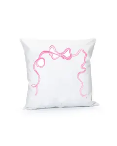 Pink Bow Pillow