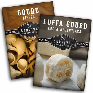 Gourd Seed Collection - Dipper Gourd, and Luffa Seeds