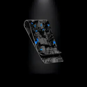 Cash Clip | Blue Forged Carbon