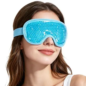 Cooling Eye Mask for Puffy Eyes, Cold Eye Mask Eye Ice Pack for After Eyes Surgery, Tension Stress Relief, Itchy Eyes, Headaches, Dark Circles - Blue