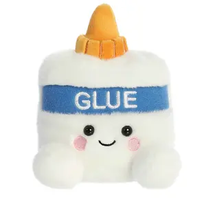 Palm Pals Adorable Gooey Glue 5 inch White Mini Soft Plush Collectable Stuffed Animal