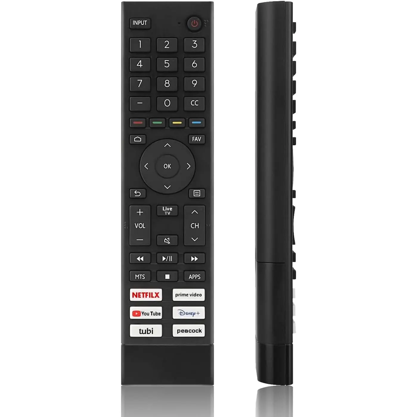 Replacement TV Remote Control ERF3J80H Compatible for Hisense 4K UHD  TV 75A6G 70A6G 65A6G 60A6G 55A6G 50A6G 43A6G 55U68G 65U68G 55U6G 50U6G 65U6G 75U6G 50U68G 75U68G with Shortcut Buttons